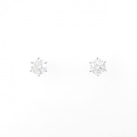 【新品】PT ダイヤモンド ピアス 0.70CT 0.70CT D SI2 3EXT