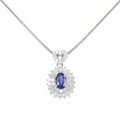 PT サファイヤ ネックレス 1.00CT