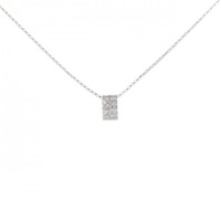 K18WG ダイヤモンド ネックレス 0.12CT