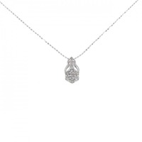 K18WG ダイヤモンド ネックレス 0.3CT