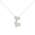 K18WG ハート ダイヤモンド ネックレス 1.00CT
