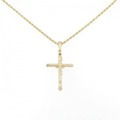 K18YG クロス ネックレス