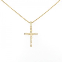 K18YG クロス ネックレス