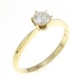 K18YG ダイヤモンド リング 0.28CT