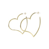 K18YG ハート ピアス