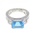 PT ブルートパーズ リング 4.00CT