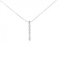 K18WG ダイヤモンド ネックレス 0.30CT