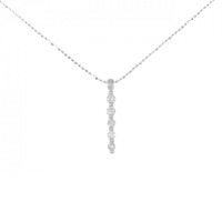 K18WG ダイヤモンド ネックレス 0.30CT