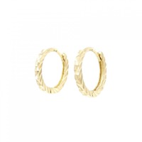 K18YG フープ ピアス