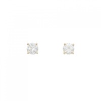 【新品】K18YG ダイヤモンド ピアス 0.361CT 0.361CT F SI2 Good