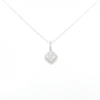 K18WG ダイヤモンド ネックレス 0.20CT