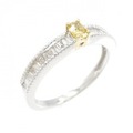 K18WG/K18YG ダイヤモンド リング 0.10CT