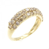 K18YG パヴェ ダイヤモンド リング 1.00CT