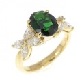 K18YG トルマリン リング 1.39CT