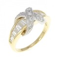 K18YG/PT ダイヤモンド リング 1.07CT