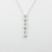 K18WG ダイヤモンドネックレス