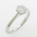 【リメイク】プラチナダイヤモンドリング 0．526ct・F・SI2・GOOD