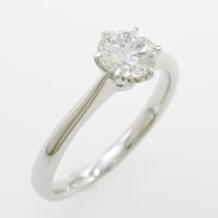 【リメイク】プラチナダイヤモンドリング 0．526ct・F・SI2・GOOD