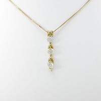 K18YG ダイヤモンドネックレス 1．551ct・E?F・SI1?2・EX?VG20％引き