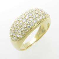 K18YG パヴェ ダイヤモンドリング