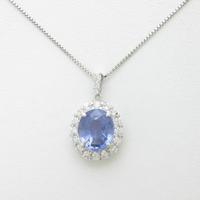 【リメイク】PT 非加熱 サファイヤネックレス