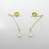 K18YG ペリドットピアス20％引き