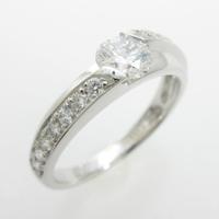 【リメイク】プラチナダイヤモンドリング 0．444ct・F・VS1・VERYGOOD20％引き
