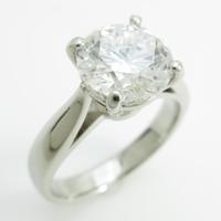 プラチナダイヤモンドリング 2．021ct・H・SI2・VERYGOOD