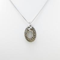 K18WG ダイヤモンドネックレス