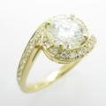 【リメイク】K18YG ダイヤモンドリング 1．039ct・L・VVS2・VERYGOOD20％引き