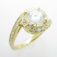 【リメイク】K18YG ダイヤモンドリング 1．039ct・L・VVS2・VERYGOOD20％引き