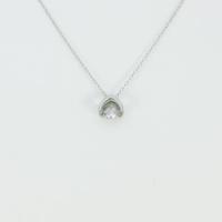 プラチナダイヤモンドネックレス 0．136ct・LPP・SI1