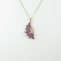 K18YG アメジストネックレス