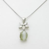 PT クリソベリルキャッツアイネックレス