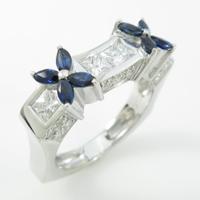 PT フラワー ダイヤモンドリング