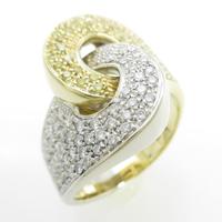 750YG／750WG パヴェ ダイヤモンドリング10％引き