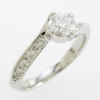 プラチナダイヤモンドリング 0．403ct・D・VVS1・3EXT H＆C