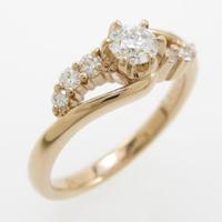 K18PG ダイヤモンドリング 0．215ct・D・VS2・3EXT H＆C30％引き