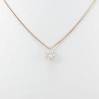 【リメイク】K18PG ダイヤモンドネックレス 0．315ct・J・SI2・GOOD