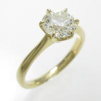 【リメイク】K18YG ダイヤモンドリング 1．004ct・L・SI2・EXT10％引き