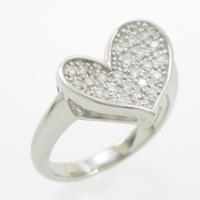 PT ハート パヴェ ダイヤモンドリング