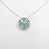 K18WG トルマリンネックレス