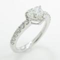 【リメイク】プラチナダイヤモンドリング 1．020ct・H・VS2・ハートシェイプ