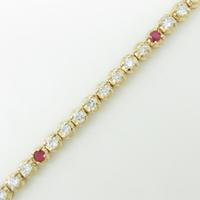 18KYG ルビーブレスレット20％引き