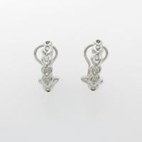 K18WG ダイヤモンドピアス・イヤリング