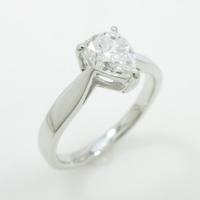 【リメイク】プラチナダイヤモンドリング 1．007ct・D・VS2・ペアシェイプ