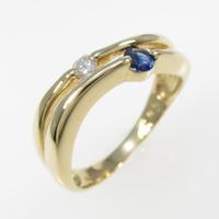 K18YG サファイヤリング