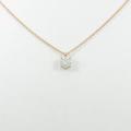【リメイク】K18PG ダイヤモンドネックレス 0．340ct・J・SI2・VERYGOOD