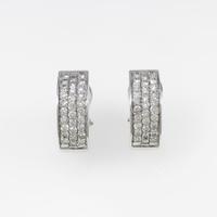 K18WG ダイヤモンドピアス