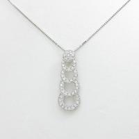 K18WG ダイヤモンドネックレス30％引き